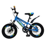 Load image into Gallery viewer, 16-Inch Kids Bike - Unisex Alloy Steel Bicycle with Caliper Brakes, Blue & Yellow, Ages 5-8