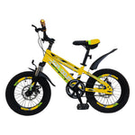 Load image into Gallery viewer, 16-Inch Kids Bike - Unisex Alloy Steel Bicycle with Caliper Brakes, Blue & Yellow, Ages 5-8