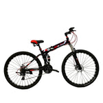 Load image into Gallery viewer, Foldable 26-Inch Mountain Bike with High Carbon Steel Frame, Suspension & 7-Speed Gears