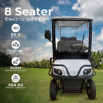 Load image into Gallery viewer, 8-Seater Electric Golf Cart: Luxury, Power, and Safety on the Greens