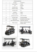 Load image into Gallery viewer, High-Speed 6 Seater (4+2) Electric Golf Cart Powerful Motor & Premium Features