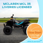 Load image into Gallery viewer, Kids Electric Ride On Licensed McLaren Racing 12V Quad Bike - COOLBABY