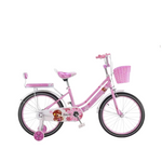 Load image into Gallery viewer, 1-Speed Pink Girls Bicycle with Training Wheels