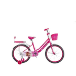 Load image into Gallery viewer, 1-Speed Pink Girls Bicycle with Training Wheels