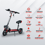 Load image into Gallery viewer, Electric Scooter – 1200W Motor, 68 km/h Speed