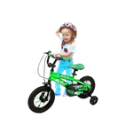 Load image into Gallery viewer, 12" Rockstar Kids Bicycle with Training Wheels - Durable Steel Frame, Rubber Tires, and Safety Features