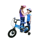 Load image into Gallery viewer, 12" Rockstar Kids Bicycle with Training Wheels - Durable Steel Frame, Rubber Tires, and Safety Features