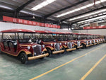 Load image into Gallery viewer, Coolbaby FGLYC-12 Electric Vintage Car - Classic 12-Seater Golf Cart for Tourist Attractions and Sightseeing - COOLBABY