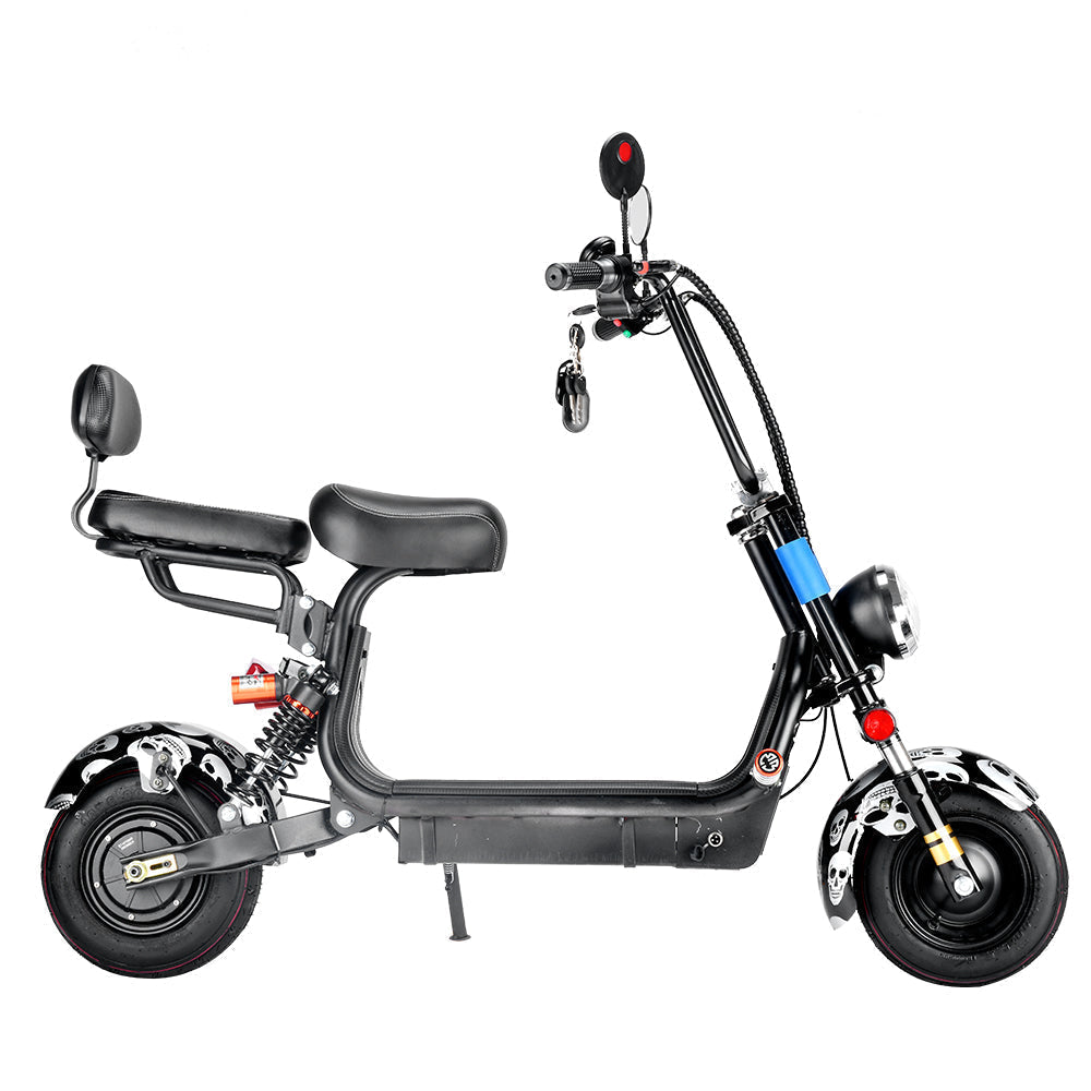 Electric Harley Bike 1000W 48V - Luxury Two-Seater, Brushless Motor, 18" Tires
