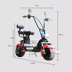 Load image into Gallery viewer, Electric Bike Harley 1000W 48V - Luxury Two-Seater
