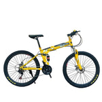 Load image into Gallery viewer, Foldable 26-Inch Mountain Bike with High Carbon Steel Frame, Suspension &amp; 7-Speed Gears
