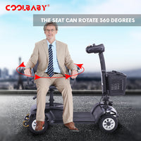 COOLBABY X-02 4 Wheel Electric Scooter for Adult Seniors (Purchase) - View 5