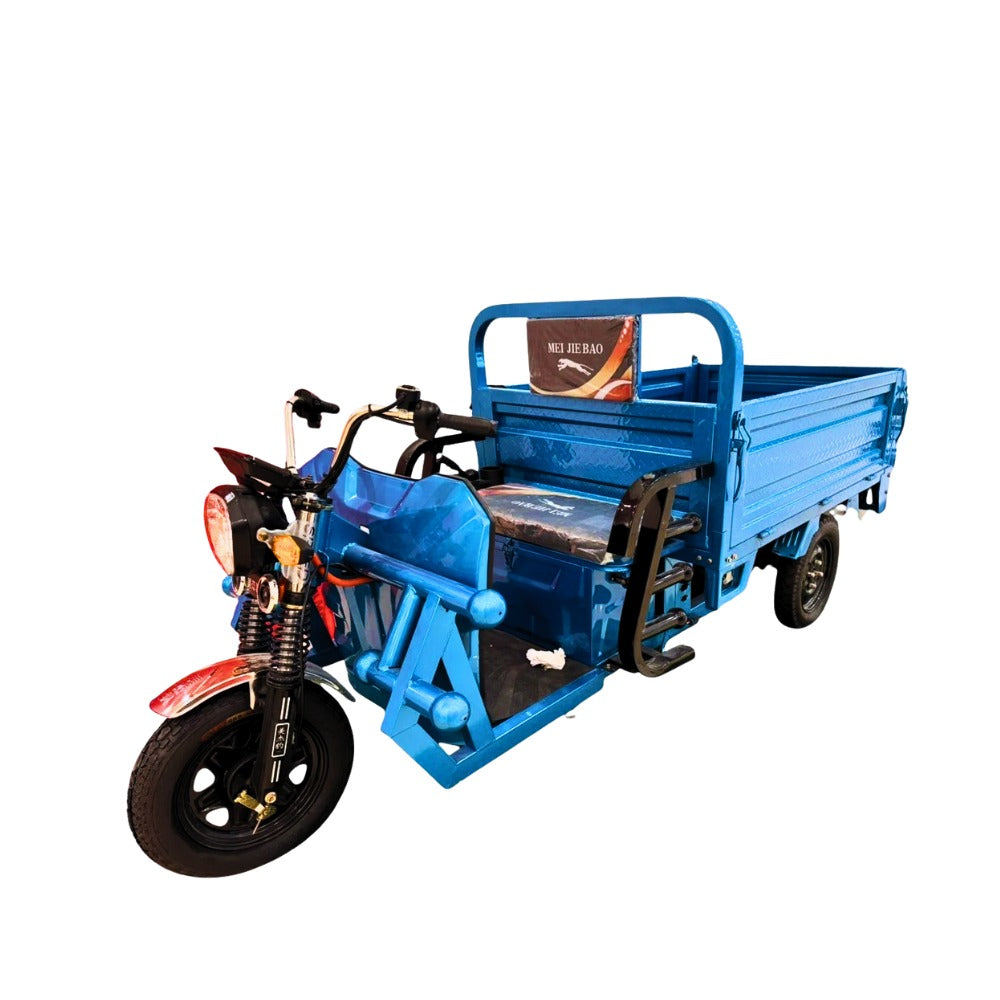 Electric Cargo E Rickshaw Loader, 1.6m, 60V, 20A, Blue