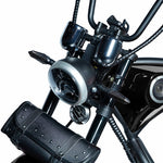 Load image into Gallery viewer, Electric Scooter With BT Speaker 65KM/H, Fat Tire Electric motorcycle | Black - COOLBABY
