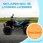 Load image into Gallery viewer, Kids Electric Ride On Licensed McLaren Racing 12V Quad Bike - COOLBABY
