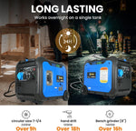 Load image into Gallery viewer, 5500-Watt Dual Fuel Portable Inverter Gasoline Generator with Wheel Kit, Remote Electric Start