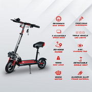 Electric Scooter – 1200W Motor, 68 km/h Speed