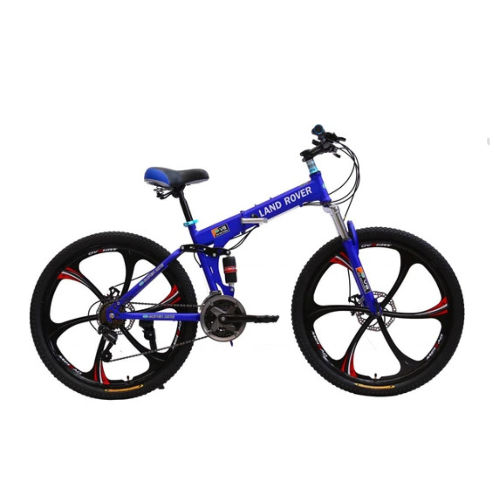 Black Folding Bike – 21-Speed