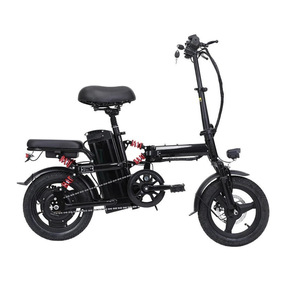 14-Inch Foldable Electric Bike – 2-Seater, 350W Motor