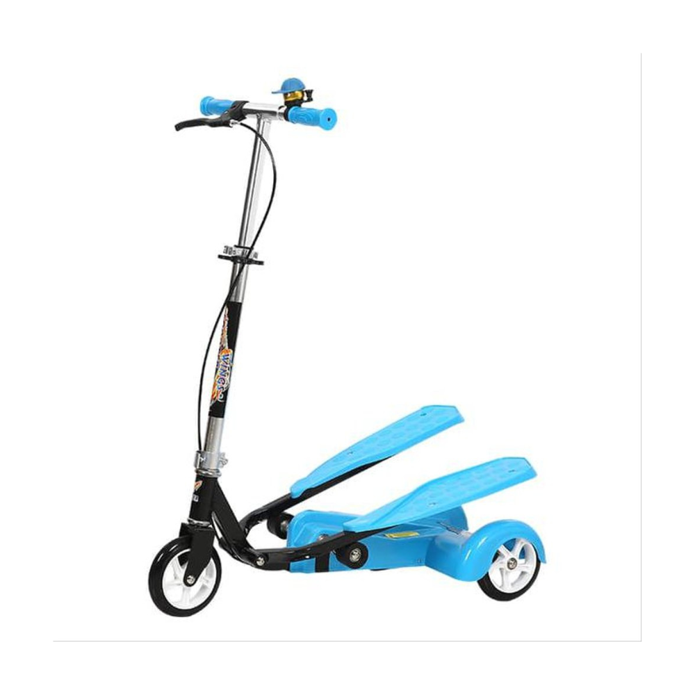 3-Wheel Electric Scissor Scooter for Kids - Dual Pedal Ride