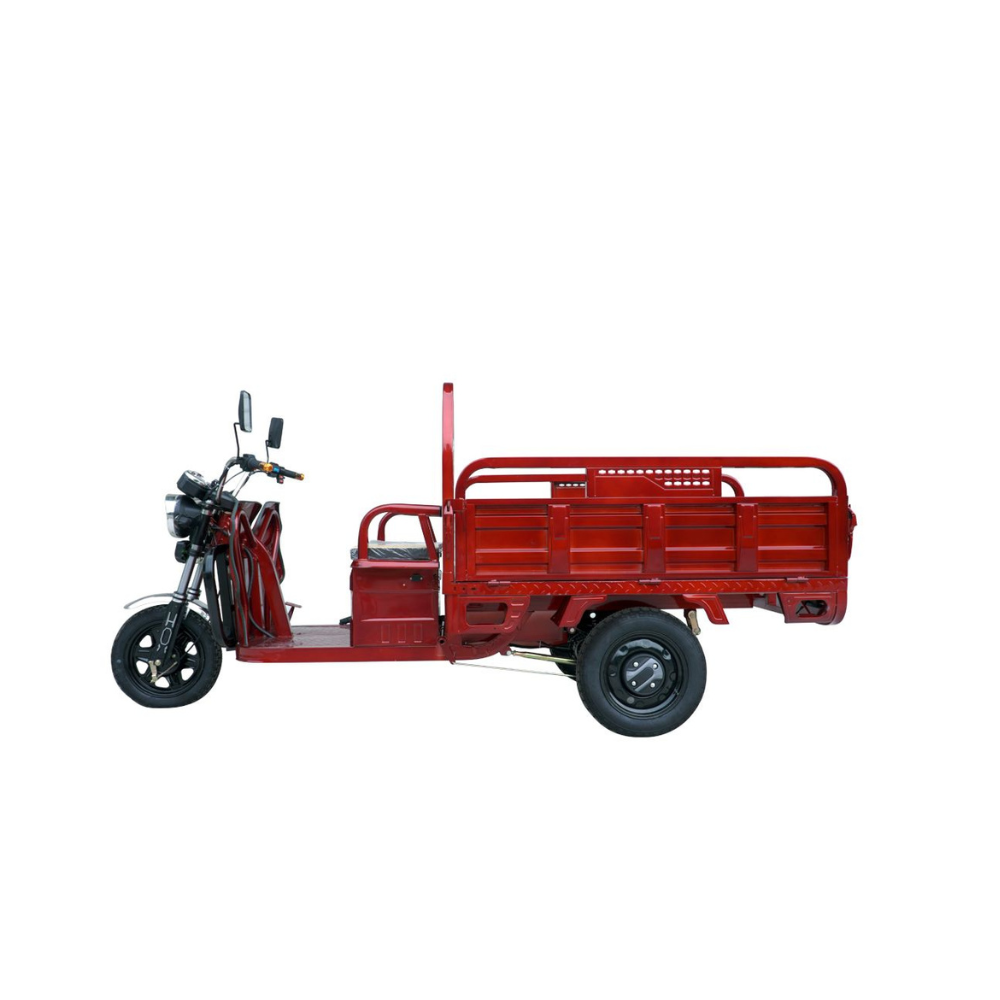 Heavy-Duty Electric Cargo Tricycle with 500KG Capacity - 1.7M Mega Wheels Tuk Tuk Scooter Trolley