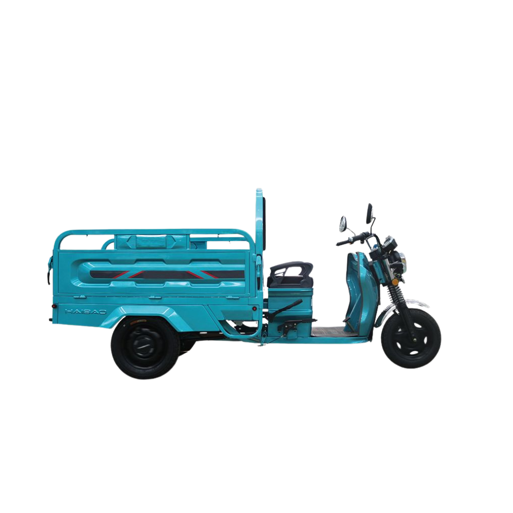 Heavy-Duty Electric Cargo Tricycle with 500KG Capacity - 1.7M Mega Wheels Tuk Tuk Scooter Trolley