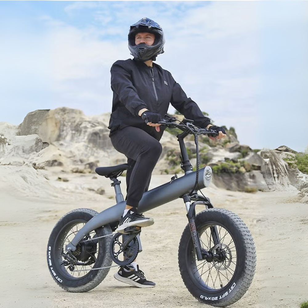 Powerful 750W Electric Bike – Off-Road Ready with LED Headlamp