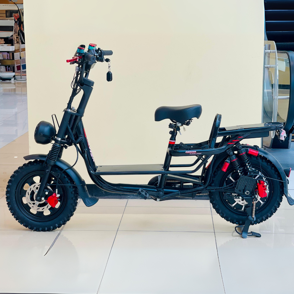 Silver 60V Electric Scooter