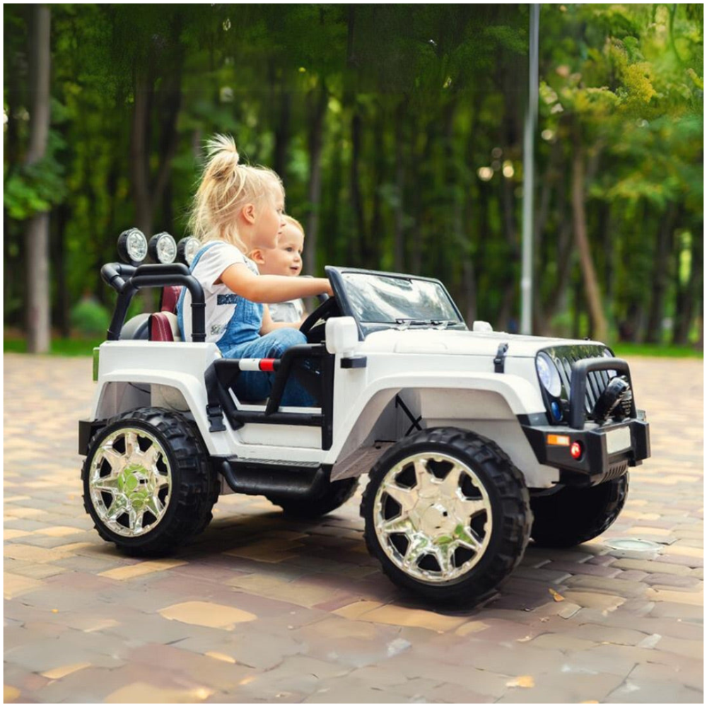 12V Battery-Powered Ride-On Jeep for Kids - Remote Control, EVA Wheels,Ages 2-6