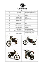 Load image into Gallery viewer, Chenxian EX3 Electric Dirt Bike – 6KW Mid‑Motor, 74V58A Battery, 85 KM/h Max Speed, 100 KM Range