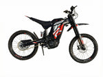 Load image into Gallery viewer, Black electric bike with red and white design on a white background