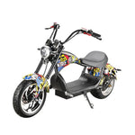 Load image into Gallery viewer, Electric Scooter With BT Speaker 65KM/H, Fat Tire Electric motorcycle | Black - COOLBABY
