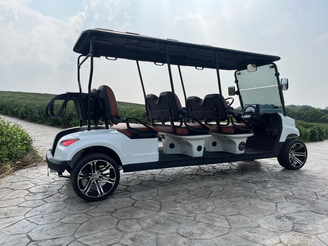 COOLBABY TXV44 Unleash Luxury and Power with 6 Passenger Golf Cart for Supreme Performance - COOL BABY