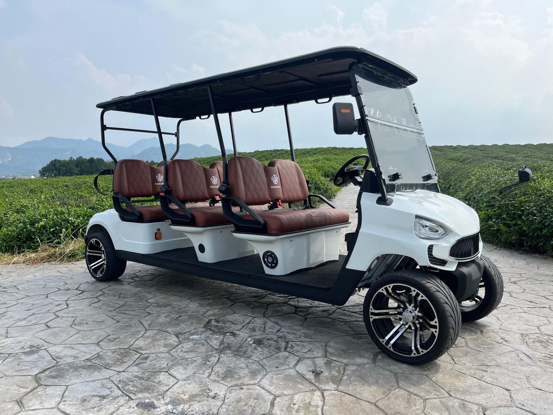 COOLBABY TXV44 Unleash Luxury and Power with 6 Passenger Golf Cart for Supreme Performance - COOL BABY