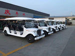 Load image into Gallery viewer, Coolbaby FGLYC-12 Electric Vintage Car - Classic 12-Seater Golf Cart for Tourist Attractions and Sightseeing - COOLBABY
