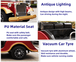 Load image into Gallery viewer, Coolbaby FGLYC-12 Electric Vintage Car - Classic 12-Seater Golf Cart for Tourist Attractions and Sightseeing - COOLBABY
